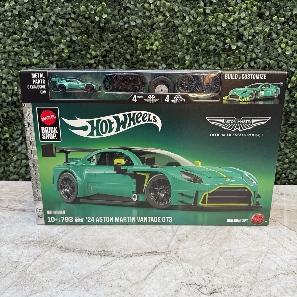 Mattel Brick Shop Hot Wheels Elite Series ‘24 Aston Martin Vantage GT3 793 PCS